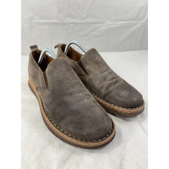 Børn Bryson Taupe Avola Distressed Leather Slip On Loafer Men's Size 9.5 - Picture 1 of 12